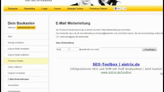 Videoanleitung: E-Mail-Weiterleitung erstellen
