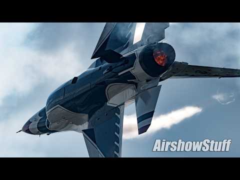 From the Tower! USAF Thunderbirds LOUD and CLOSE! - Battle Creek Airshow 2024