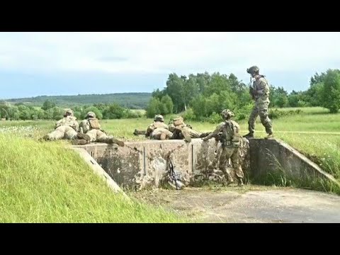 US Elite Ghost Troops Practice Shooting on German Battlefield