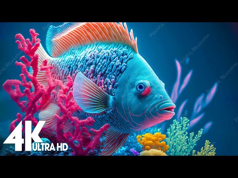 24 HOURS of 4K Underwater Wonders ???? Tropical Fish, Coral Reef, Jellyfish Aquarium - 4K Video