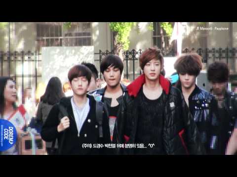 120504 EXO-K on the way to Music Bank - D.O Focused [DOREMICODE]