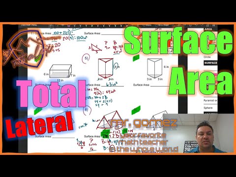 Lateral and Total Surface area of Prisms Using formula // #math #mathlife