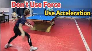 Don't Use Force, Use Acceleration: The Key to Looping