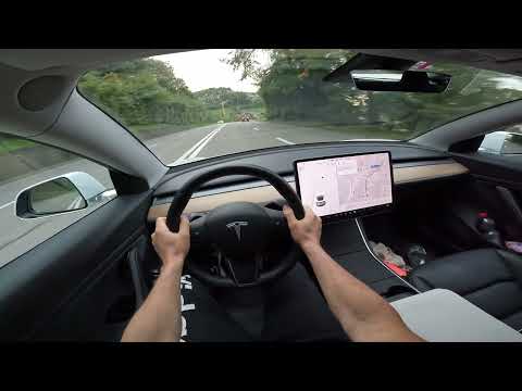 Tesla Model 3 LR Test Drive POV | Ambience Binaural Sound
