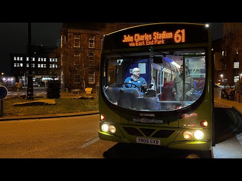 61 S.Leeds Stadium - St James’s Hospital | Scania L94UB Wright Solar | YN05 GXB | Yorkshire Buses