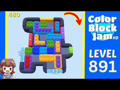 Color Block Jam Level 480 (891) Solution Walkthrough