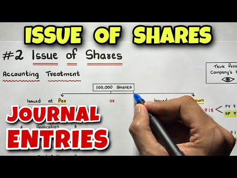 #2 Issue of Shares - Journal Entries - Class 12 / CA Foundation - By Saheb Academy