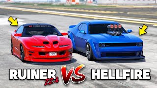 GTA 5 Online: HELLFIRE VS RUINER ZZ-8 (WHICH IS FASTEST?)