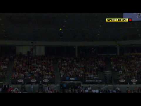 Andy Murray v John Isner 1st Set tie break tennis