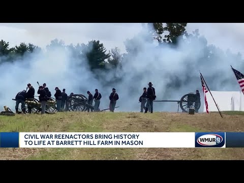 Civil War reenactors bring history to life at Barrett Hill Farm in Mason