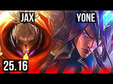 JAX vs YONE (TOP) | KR Master | 25.16