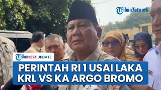 Perintah Tegas Prabowo seusai Laka Maut KRL vs KA Argo Bromo Anggrek, Ucap Bela Sungkawa ke Korban