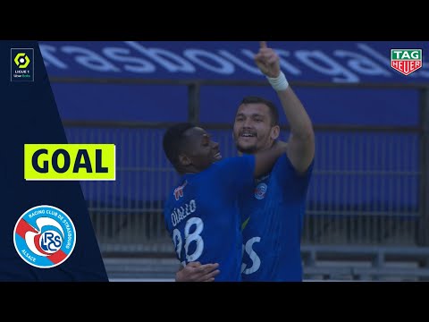 Goal Ludovic AJORQUE (43' - RC STRASBOURG ALSACE) RC STRASBOURG ALSACE - FC NANTES (1-2) 20/21