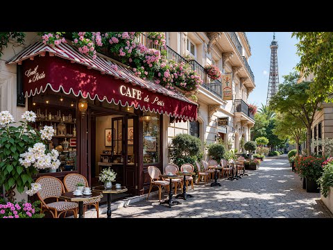 Romantic Jazz Morning at Café de Paris ☕ Soft Bossa Nova & Gentle Jazz for Study, Work & Relaxation