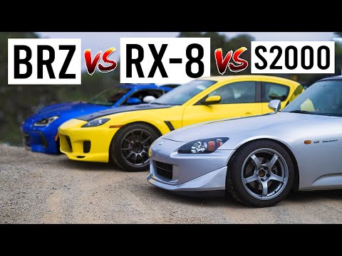 Best Budget JDM Sports Car | Subaru BRZ vs Honda S2000 vs Mazda RX-8