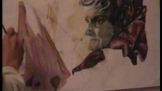 GULP nigel walker ARTIST shetland living 2007PAINTING LERWICK  OLD WOMEN IN A FISH SHOP