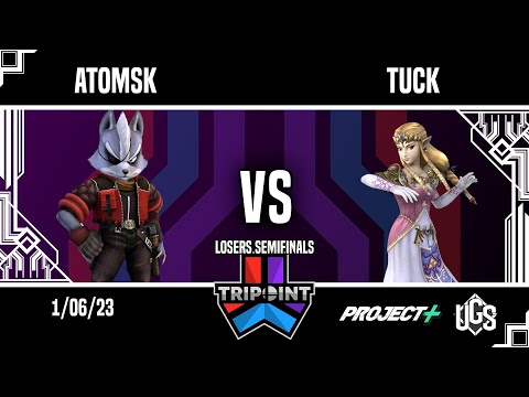 Tripoint Smash 174 - Losers Semifinals - Atomsk(Wolf) Vs. Tuck(Zelda)