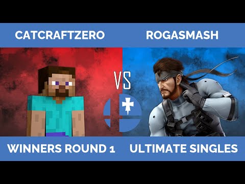 RogaSmash 324: SSBU – Winners R1 — CatCraftZero (Steve) vs Rogasmash (Snake, Shulk)