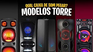 Top 5 Melhores Caixas de Som MODELO TORRE de 2024! PartyBox ✅