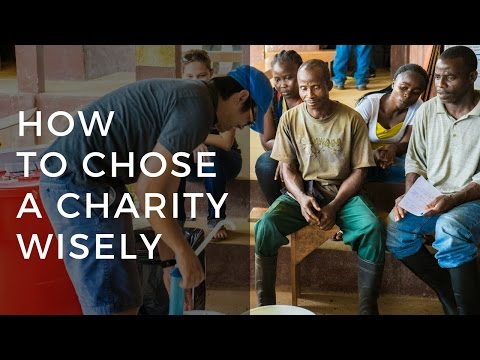 How to Choose a Charity Wisely