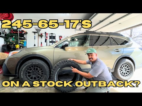 BFGoodrich tire install on stock height 2022 subaru outback #install #new #subaru