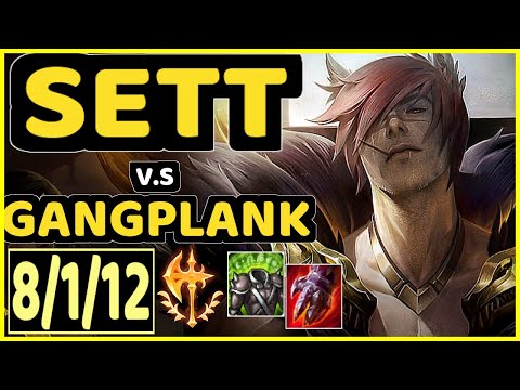 MISTYSTUMPEY (SETT) vs GANGPLANK - 8/1/12 KDA TOP GAMEPLAY - NA Ranked GRANDMASTER