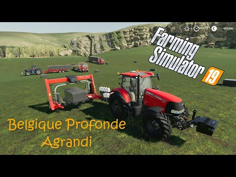 Wrapping 186 grass bales to making silage bales│Belgique Profonde Agrandi│fs 19│Timelapse #13