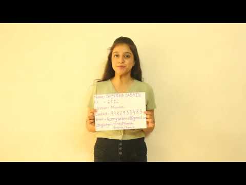 Sameeha Sabnis Audition fu...