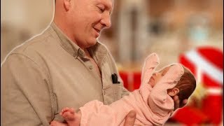 Meeting His Granddaughter For Christmas! | Emotional First Time Meeting!