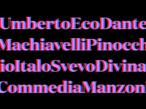 PRONOUNCE Famous ITALIAN Books and Writers