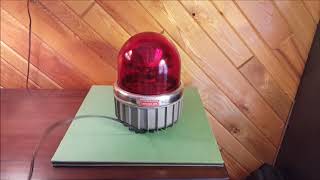 Commander Red 371 A2 Rotating Beacon Light Vintage Fire Engine Light