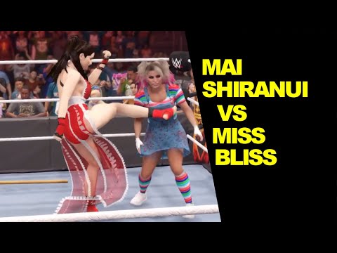 WWE 2K22 Mai Shiranui vs Miss Bliss - Extreme Rules