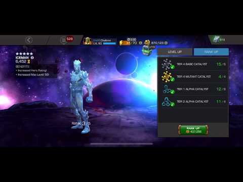 Iceman Rank Up from r3-r4 MCoC
