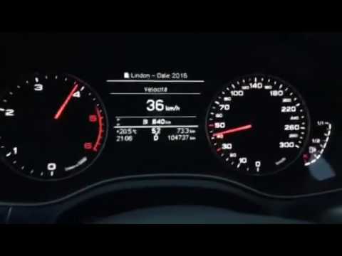 Audi A6 C7 2.0TDI acceleration 0-100 km/h