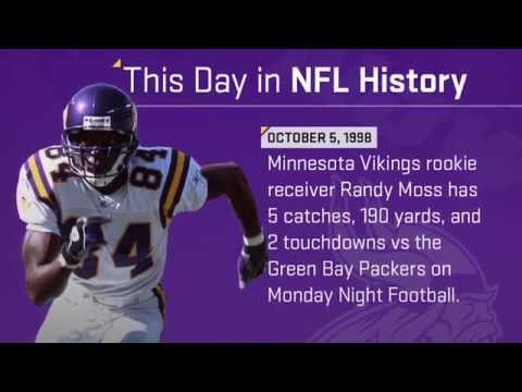 Vikings Rookie Randy Moss Torches Packers on MNF | This Day in NFL History (10/5/98)