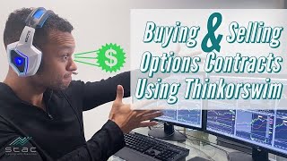 HOW TO place BUY and SELL Orders on Options Contracts using THINK OR SWIM
