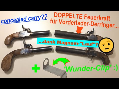 DTLM Knarri 04 Taschenpistole Liegi Derringer: doppelte Feuerkraft & theoretisches verdecktes Führen