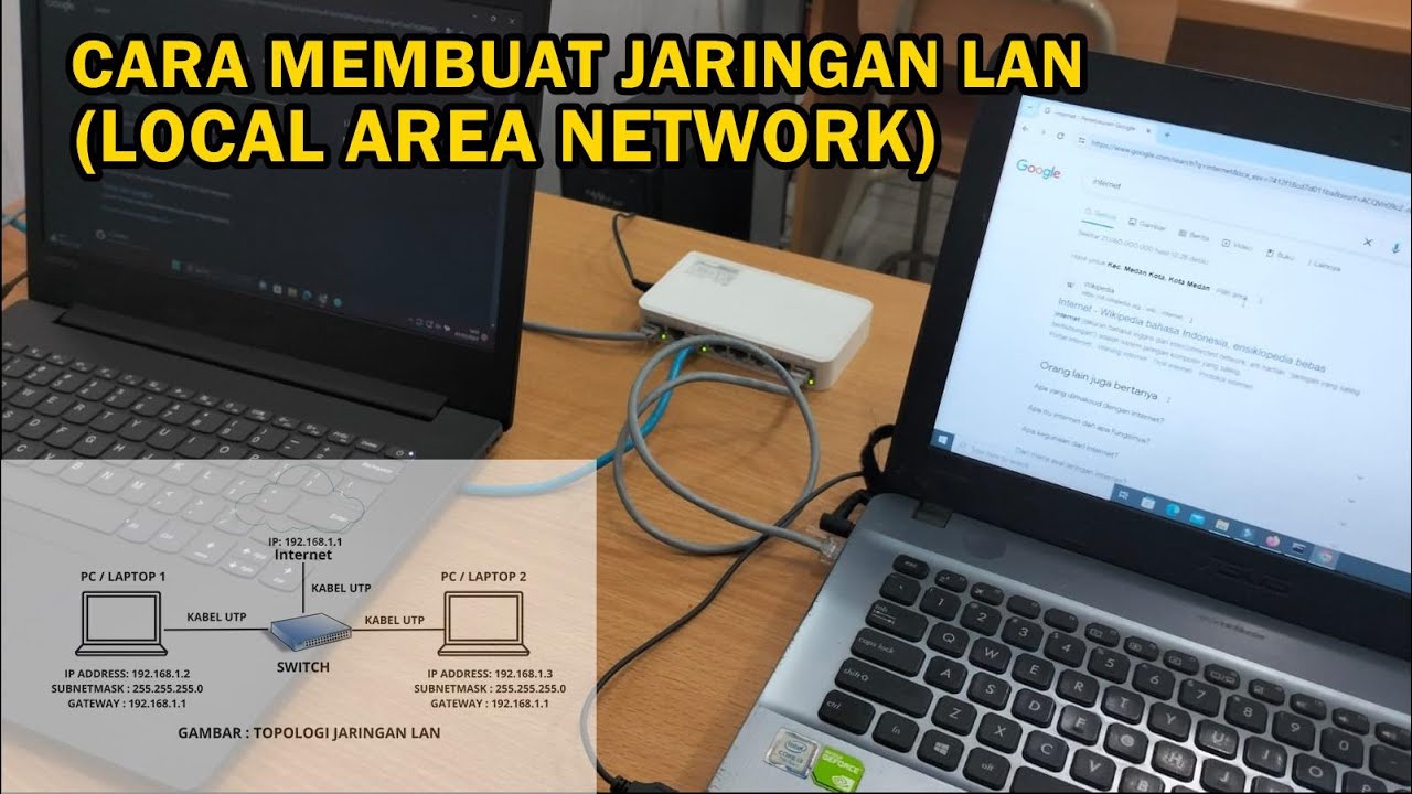 TUTORIAL - CARA MEMBUAT JARINGAN LAN DI RUMAH ATAU KANTOR
