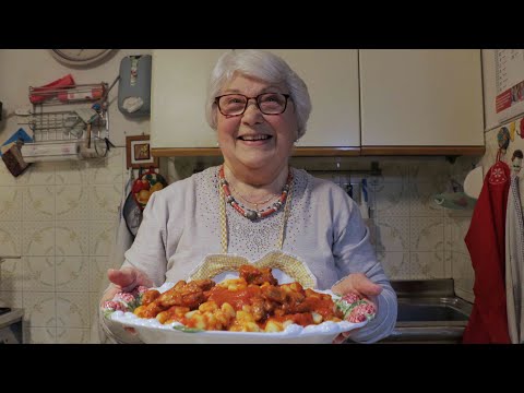 How to Make Gnocchi with Pork Ribs from Rome | Pasta Grannies