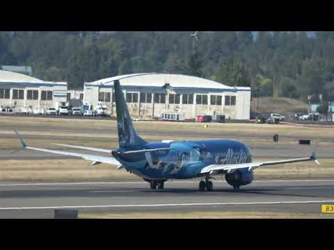 Alaska Airlines Flight AS121 Departing PDX For Burbank 9/17/25 Boeing 737 MAX 9 (N932AK)