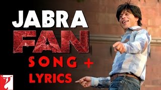 Jabra Fan Lyrics Song | Shah Rukh Khan | Jabra Fan Song Lyrics | FAN Lyrics