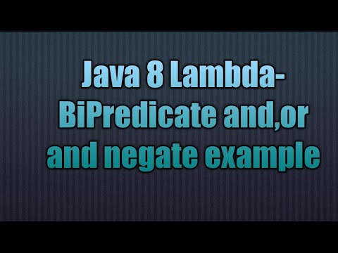 Java Lambda-BiPredicate and,or and negate example