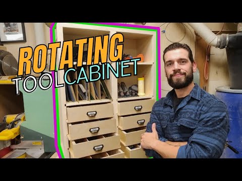 Rotating Shop Tool Cabinet
