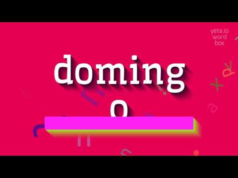 HOW TO PRONOUNCE DOMINGO? #domingo