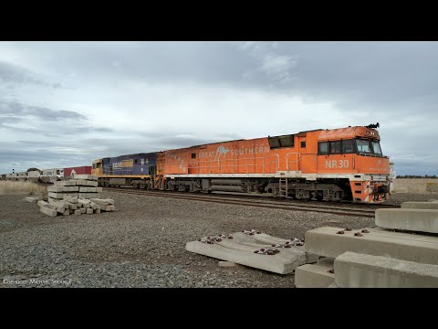 Pacific National 6MP4 TOLL Container Train With NR30 "Great Southern" (5/5/2023) - PoathTV Railways