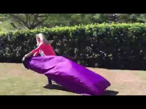 First attempt at inflating the Lamzac Fatboy lounge