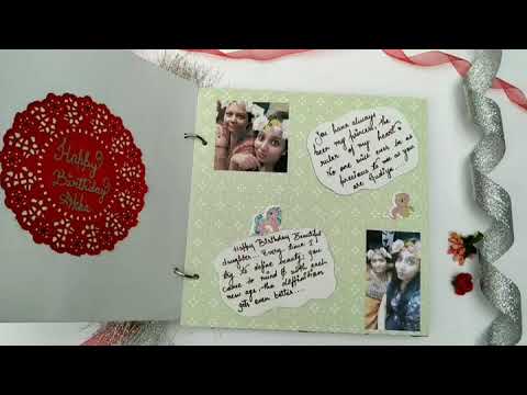 Photos album cardstock scrapbook