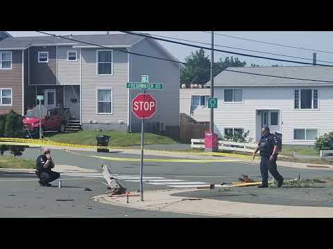 This was the aftermath of a serious vehicle-pedestrian collision in St John's on August 7th 2024