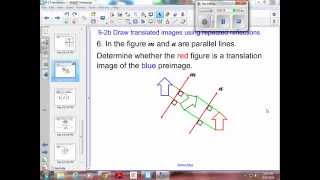 Geometry 9-2 Example 3: Reflect parallel lines /  translation