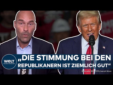 US-WAHL 2024: "Die Stimmung ist ziemlich gut" - Donald Trump Lager gegen Kamala Harris siegesgewiss